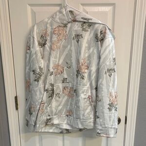 Floral Patterned Hoodie